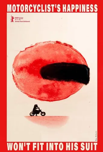 Motorcyclist's Happiness Won't Fit Into His Suit poster