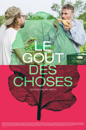 Le goût des choses poster