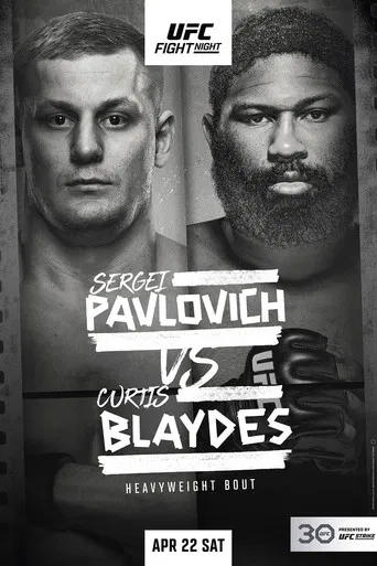 UFC Fight Night 222: Pavlovich vs. Blaydes poster