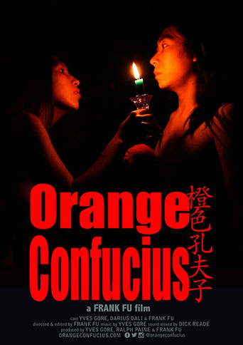 Orange Confucius poster