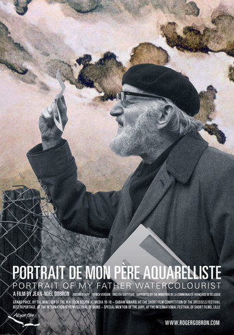 Portrait de mon père aquarelliste poster