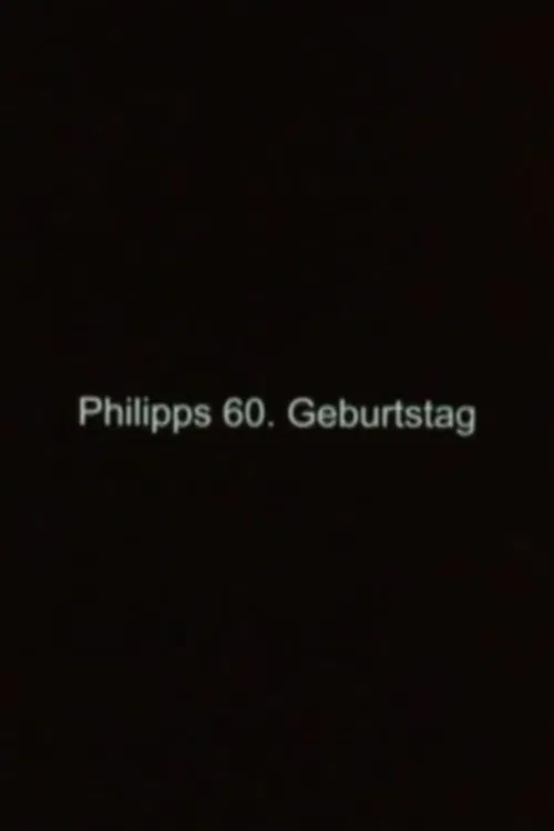 Philipp's 60th Birthday poster