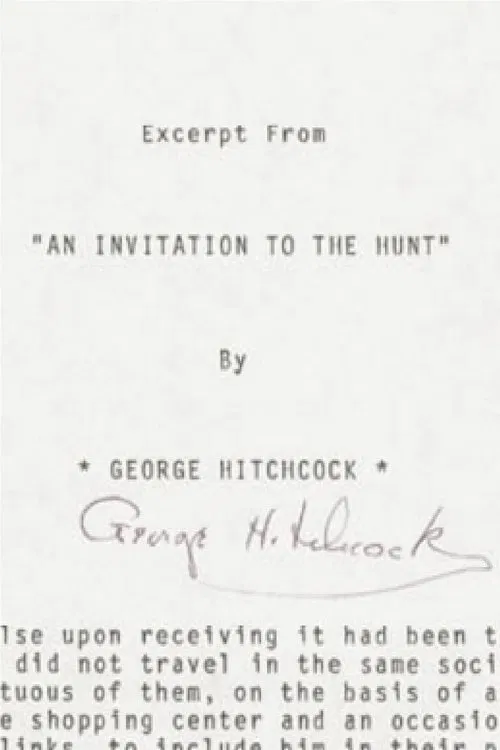 An Invitation to the Hunt poster