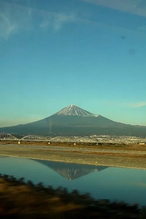 Mount Fuji Seen from a Moving Train poster