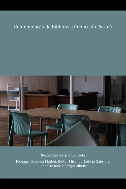 Contemplação da Biblioteca Pública do Paraná poster