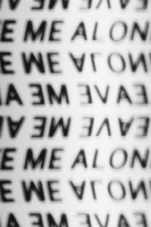 ENOLAEMEVAEL/LEAVEMEALONE poster