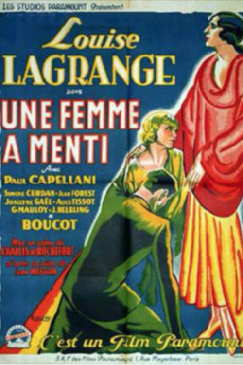 Une femme a menti poster