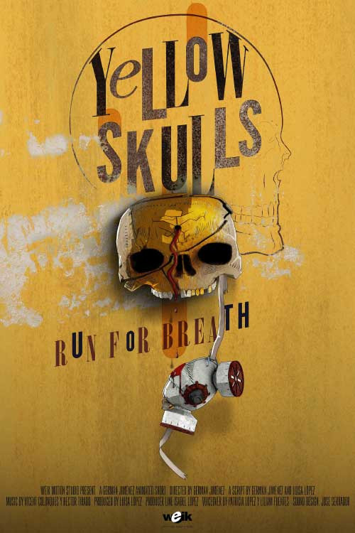 YELLOW SKULLS poster