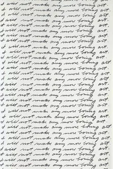 I Will Not Make Any More Boring Art poster