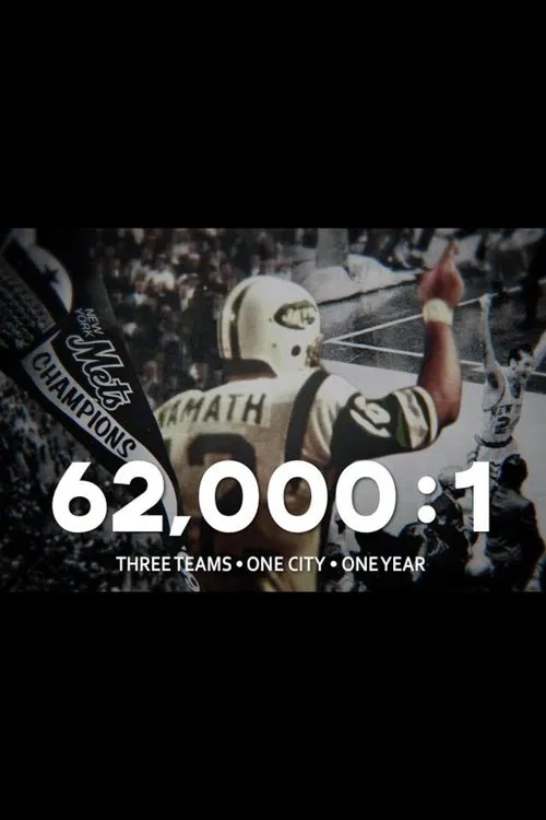 62,000:1 Three Teams One City One Year poster