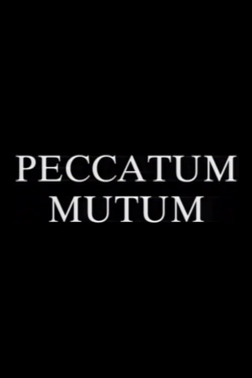 Peccatum Mutum (The Silent Sin) poster