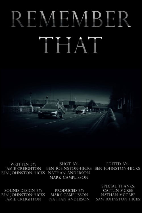 Remember That poster