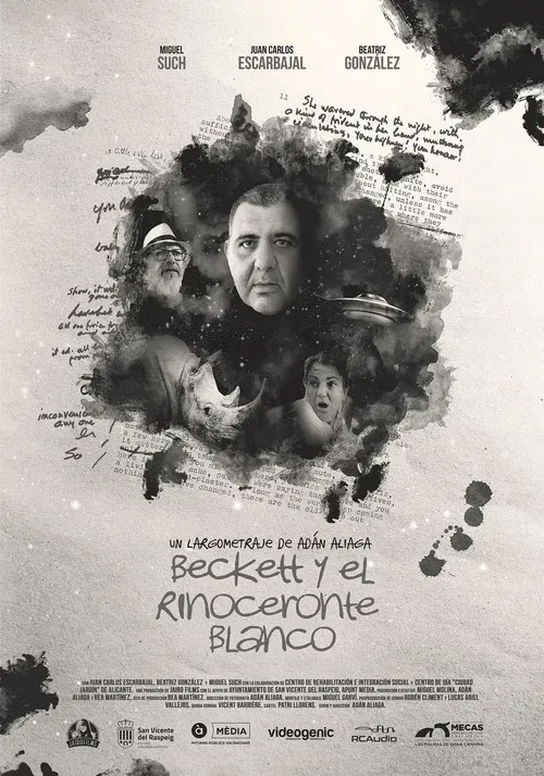 Beckett y el rinoceronte blanco poster