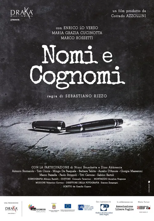 Nomi e cognomi poster