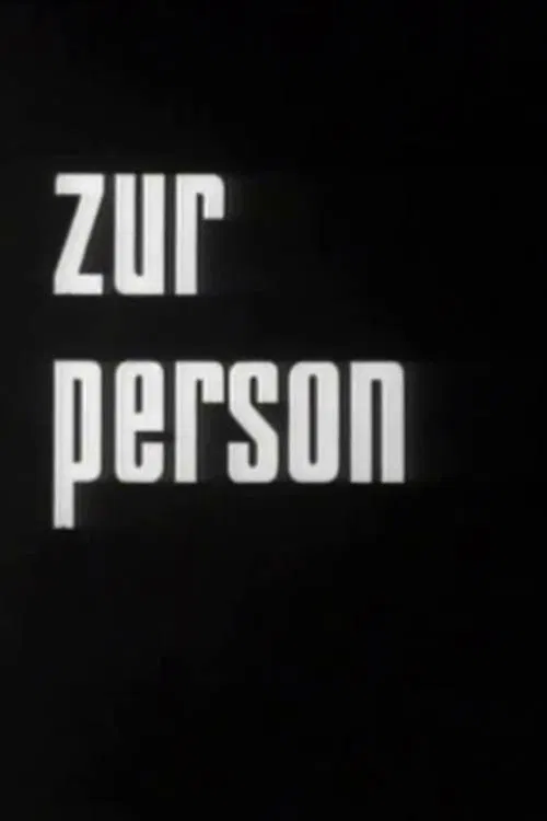 Zur Person poster