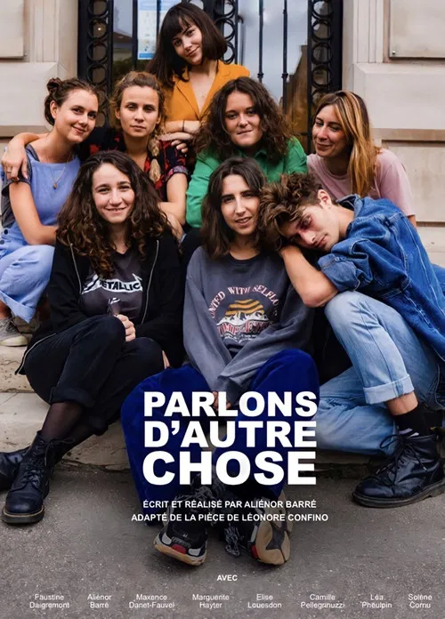 Let's talk about something else poster