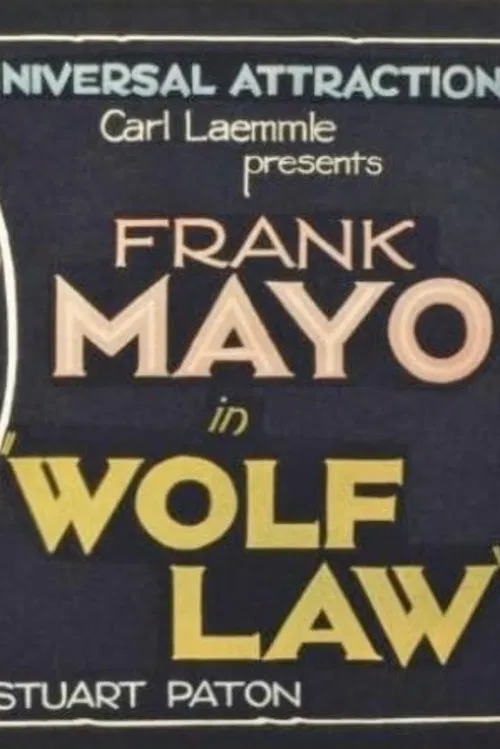 Wolf Law poster