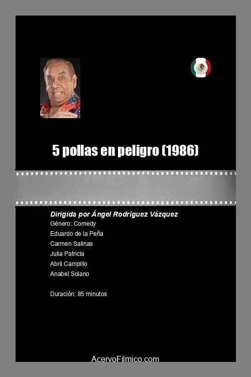 5 pollas en peligro poster