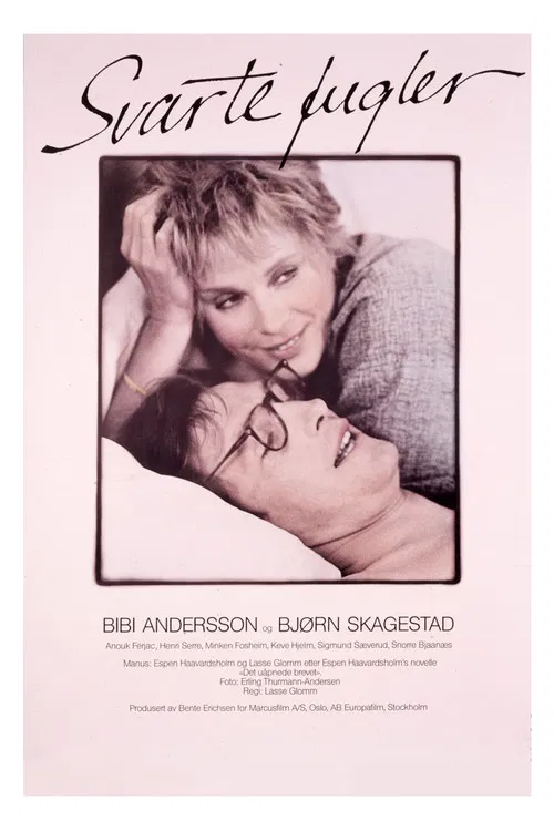 Svarta fåglar poster