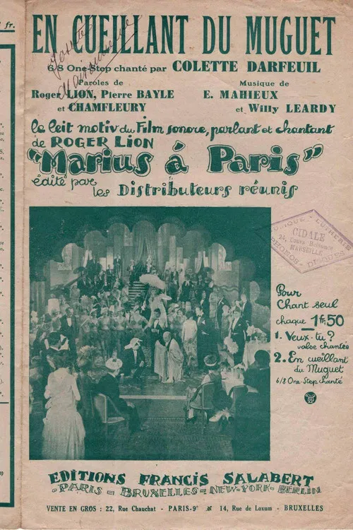 Marius à Paris poster