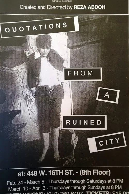 Quotations From a Ruined City poster
