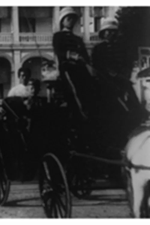 Le roi de Cambodge se rendant au palais poster