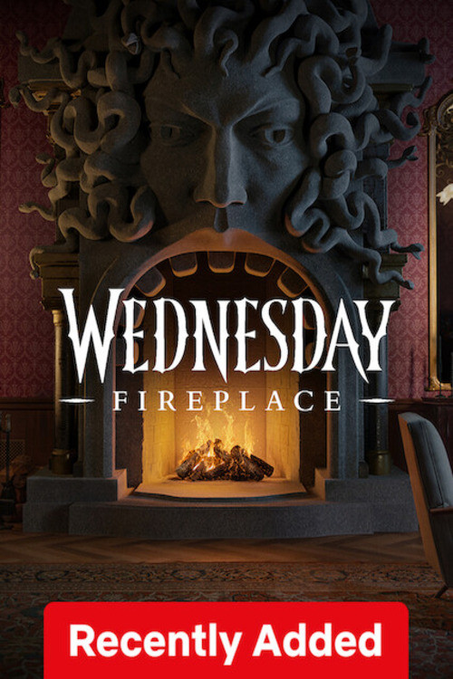 Wednesday: Fireplace poster