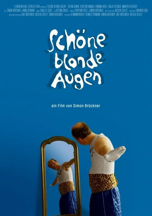Schöne blonde Augen poster