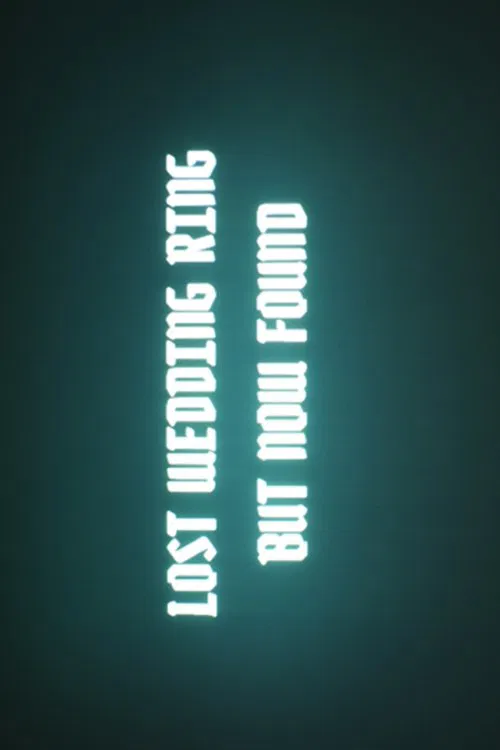 LOST WEDDING RING BUT NOW FOUND poster