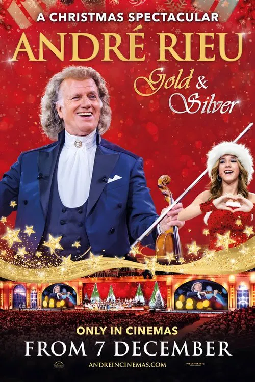 André Rieu's 2024 Christmas Concert: Gold and Silver poster