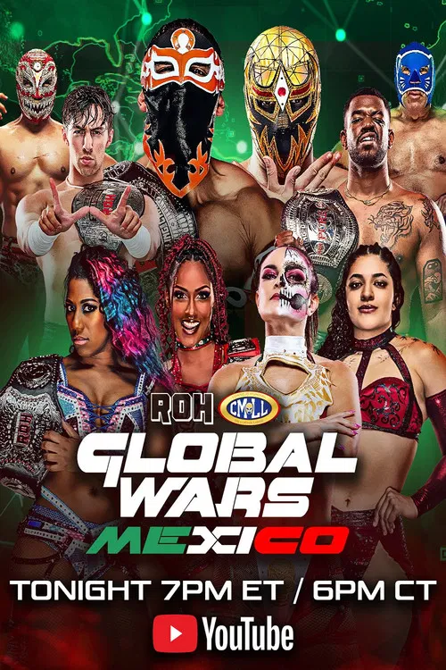 ROH/CMLL Global Wars Mexico poster