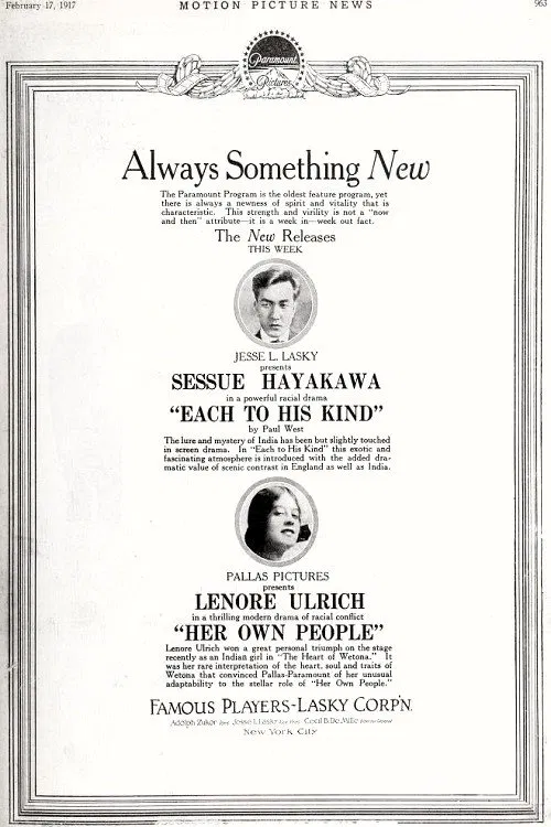 Each to His Kind poster