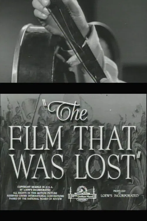 The Film That Was Lost poster