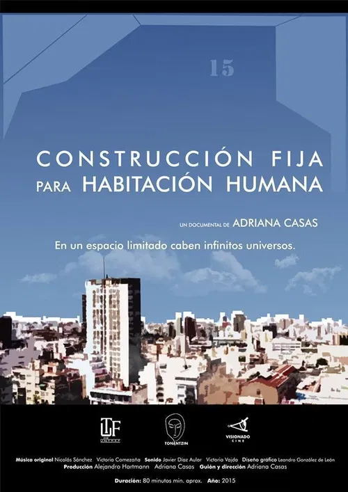 Construcción fija para habitación humana poster