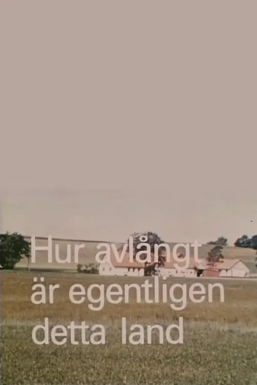Hur avlångt är egentligen detta land? poster