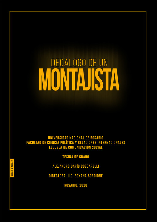 Decálogo de un montajista poster