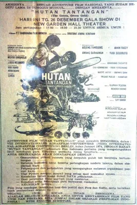 Hutan Tantangan poster