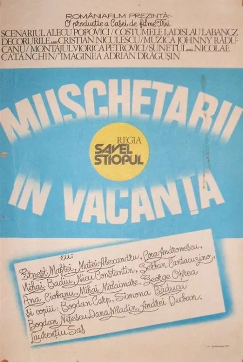 Mușchetarii în vacanță poster
