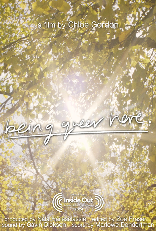 being queer here poster