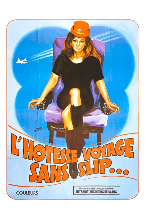 L'hôtesse voyage sans slip poster