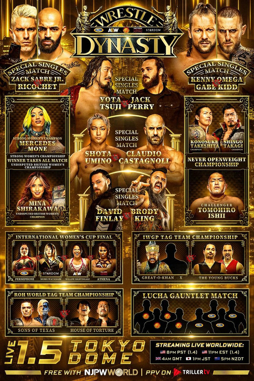 NJPW x AEW x CMLL x ROH x STARDOM: Wrestle Dynasty poster