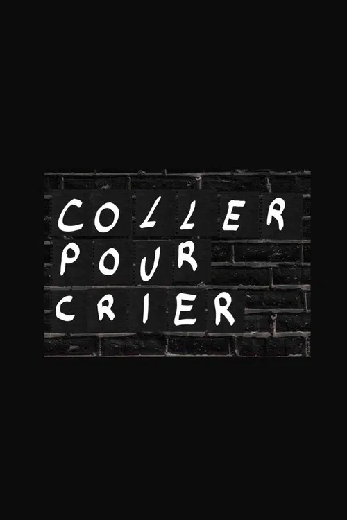 Coller pour crier poster