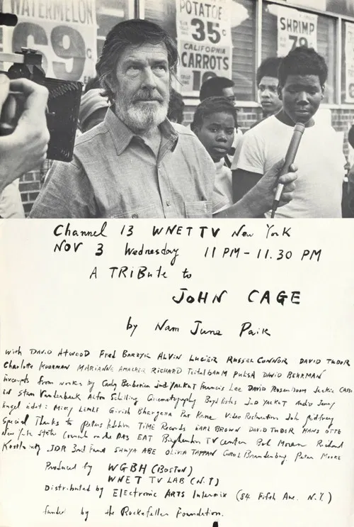 A Tribute to John Cage poster