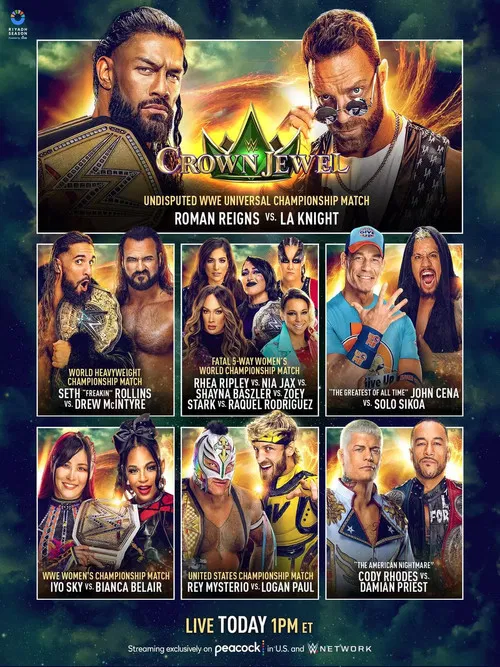 WWE Crown Jewel 2023 Kickoff poster