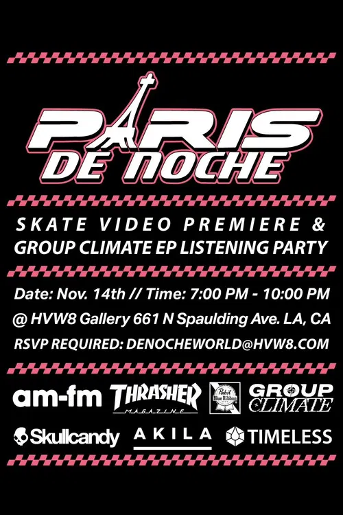 Paris De Noche poster