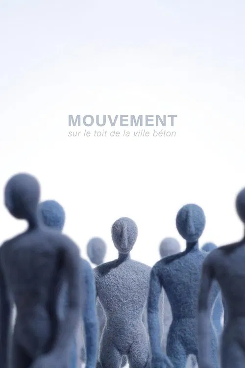 Mouvement, sur le toit de la ville béton poster