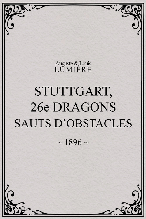 Stuttgart: 26th Dragoons Jumping Obstacles poster