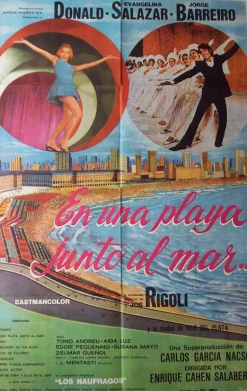 En una playa junto al mar poster