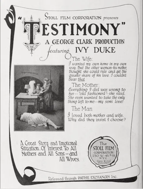 Testimony poster