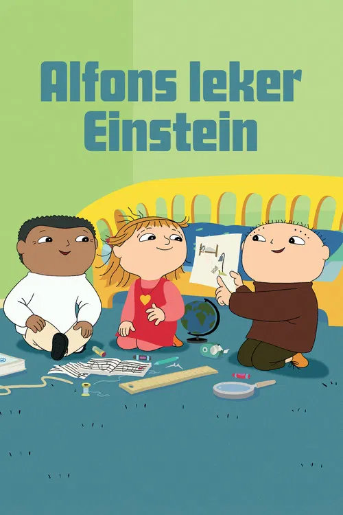 Alfons leker Einstein poster